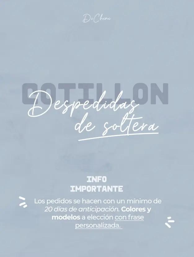 Cotillón Despedida de Soltera - Información