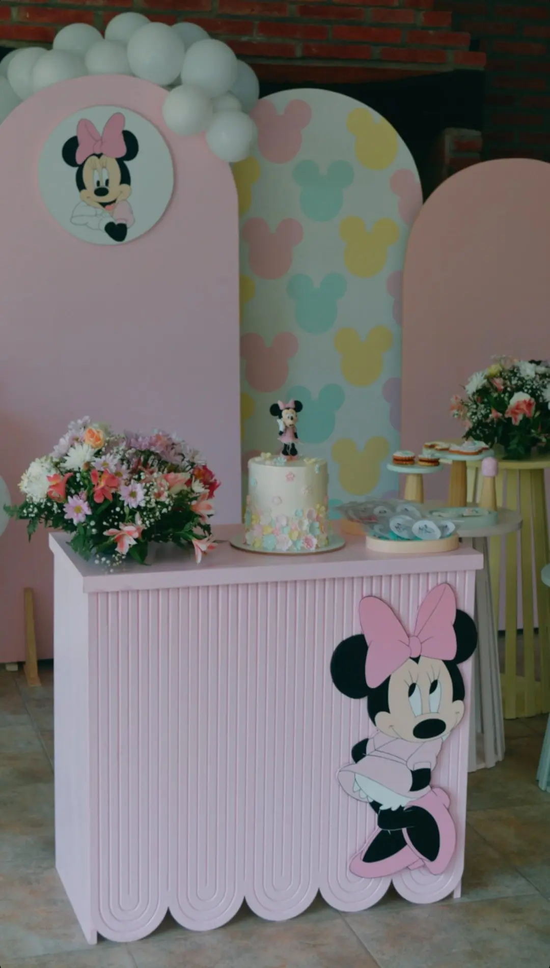 Decoración temática de Minnie Mouse